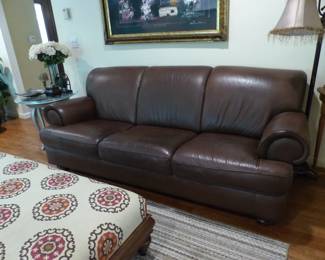 Pair of leather sofas