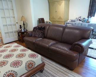 Pair of leather sofas