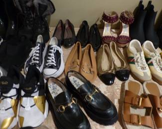 Designer shoes including Chanel, Gucci, Jimmy Choo, Stuart Weitzman & more