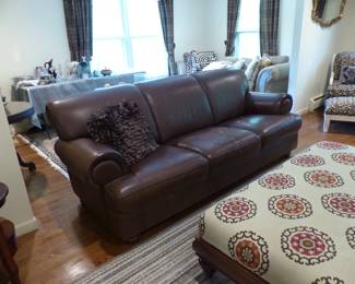 Pair of leather sofas