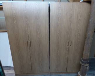 Pair of wardrobe cabinets