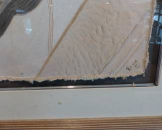 Framed, signed, abstract art