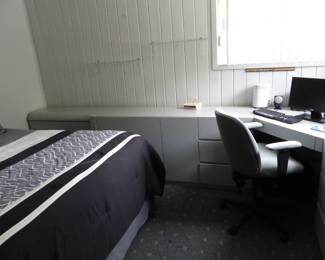 Formica wrap-around bedroom set