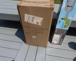 NIB 12FT pool with filter, pool vacuum