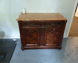 Marble top chest