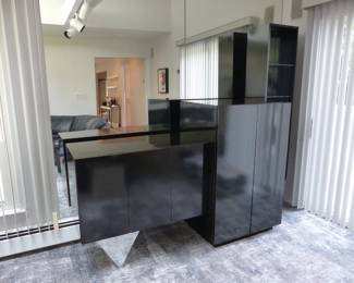 Modular bar/storage wall unit