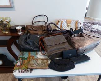 Authentic designer handbags including Louis Vuitton, Ferragamo, Celine, Armani, Hogan & more