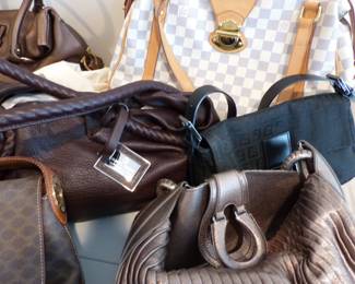 Authentic designer handbags including Louis Vuitton, Ferragamo, Celine, Armani, Hogan & more