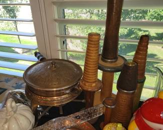Antique thread spools