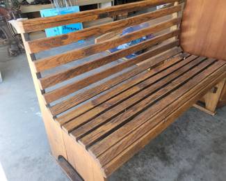 Handmade wood bench