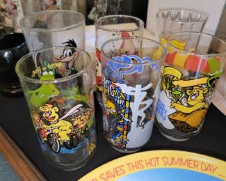 Collectible cartoon glasses