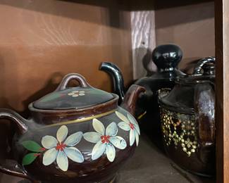 Vintage Hand Painted Teapots