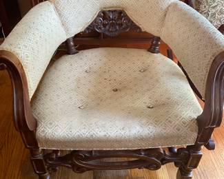 Antique Hand Carved Rocking Chair