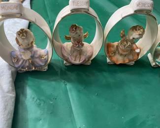 Vintage Geo Lefton 1955 Frame Angels, Days of Week