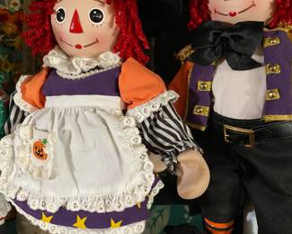 Danbury Mint Halloween Raggedy Ann Andy Set