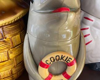 Plastic Talking Dolphin Cookie Jar