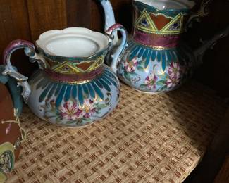Vintage Hand Painted Teapot Creamer, No lids
