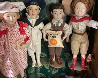 Franklin Mint Heirloom Advertising Porcelain Dolls