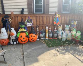 OUTSIDE!!! Vintage Blow Molds!!!