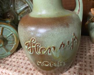 HTF RARE!! Frankoma Pottery Henny's Honey Pitcher