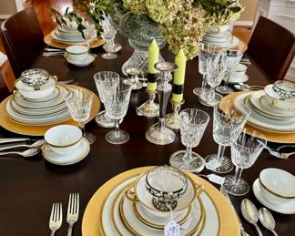 Limoges, Flatware, Waterford, Sterling cnadlesticks...everything you need to set your holiday table