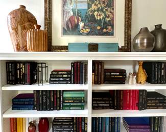 BOOKS! This is the new novel - fiction section...we have another room filled with antique books!