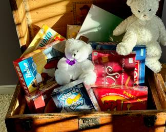 Antique Trunk filled with new and like new games