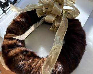 Vintage Mink Wreath