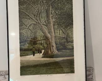 Harold Altman original signed Lithograph