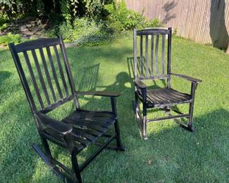 Wood rocking chairs