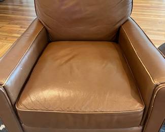 West Elm leather Club Chair (2 available)