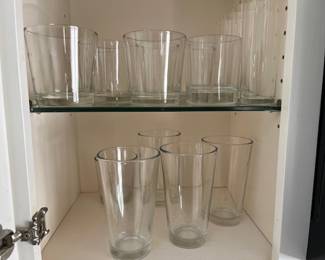 Assorted glassware