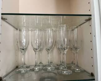 Assorted glassware