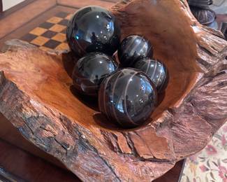 Natural wooden bowl