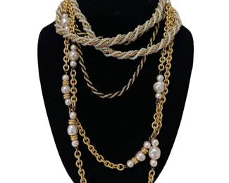 3 Layered Trifari Necklaces