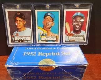 1952 TOPPS R.P. SET FROM 1983. OFFICIAL TOPPS SET