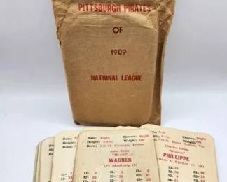 ULTRA RARE 1909 PITSBURG PIRATES APBA TEAM PACK. HONUS WAGNER INCLUDED!