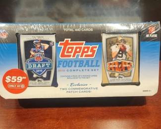 2010 TOPPS NFL SET. FACTORY SEALED . WITH 2 RARE PATCH CARDS
