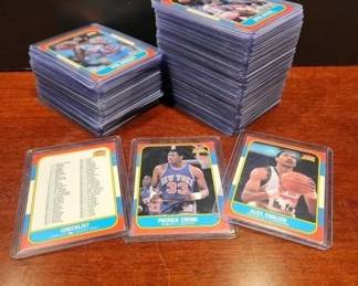 1986 FLEER BASKETBALL PARTIAL SET 95/132 CARDS .
