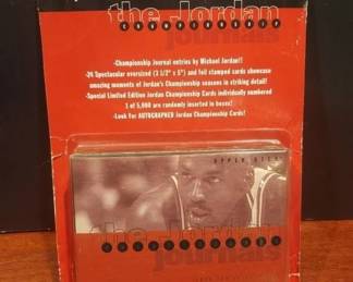VINTAGE JORDAN U.D. SEALED CHAMPIONSHIP SET. CHANCE FOR JORDAN AUTOGRAPH!