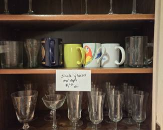 Glasses and mugs.