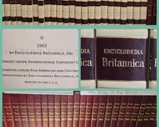 1969 Complete Encyclopedia Brittanica Set with book of the years from 1968-1998 