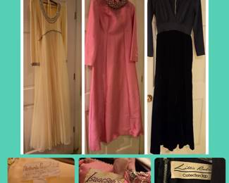 Lovely vintage formal dresses.