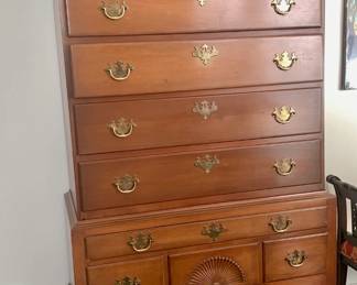 Antique Queen Anne Highboy Chest