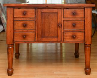 English Stretched Walnut Credenza