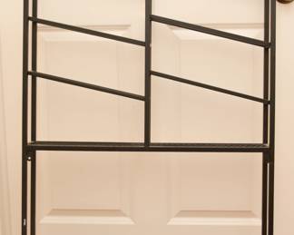 Black Metal Wall Storage Rack