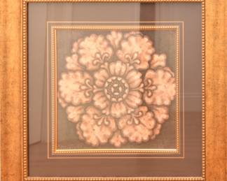 Earthtoned Flower Framed Giclee Print