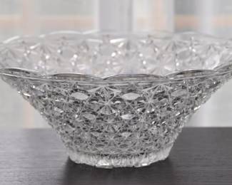 Crystal Cut Glass Bowl