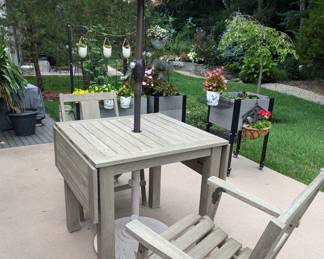 PB Indio Eucalyptus Drop Leaf Table & Chairs -$700