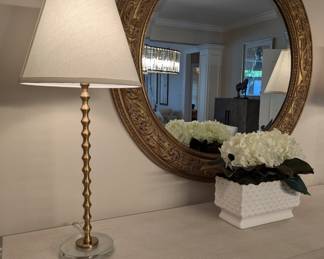 Gold Flair Lamps (Pair) -$157